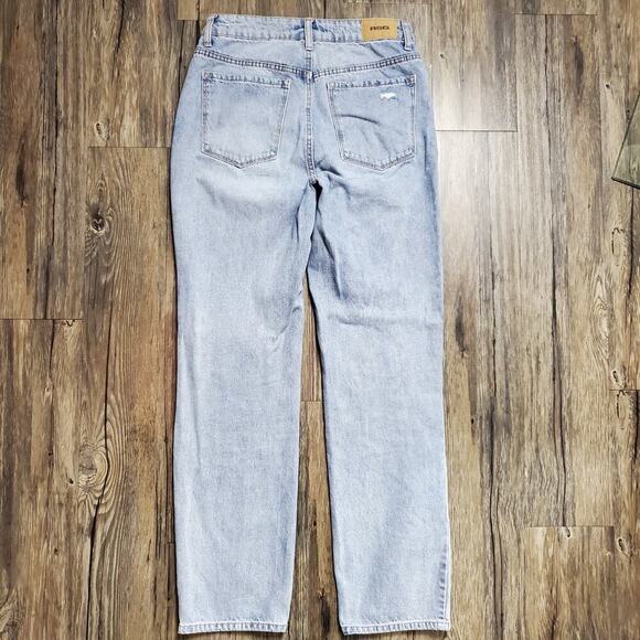 RSQ Women Light Wash Blue Denim Jeans High Rise Straight Leg Size 27 - Picture 5 of 10